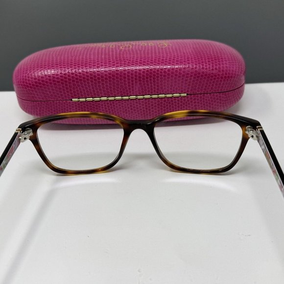 Lilly Pulitzer Delfina TO  tortoise Eyeglasses 51 [] 16 135 - Picture 7 of 16